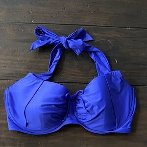 Coastal Blue Elegant Swimwear Top